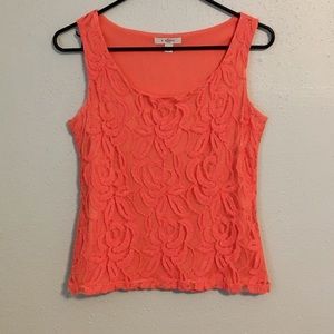 Coral Lace Tank